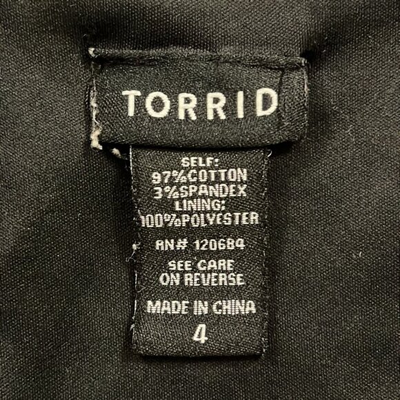 Torrid Leopard Print Sleeveless Back Cut Out Peplum Blouse Tank Size 4X - Picture 3 of 6